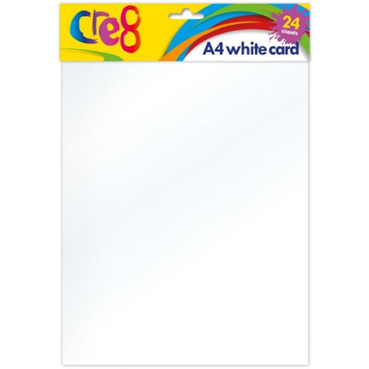 A4 White Card - 24 Sheets