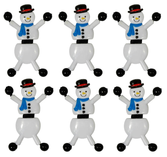 6 Snowman Window Crawlers