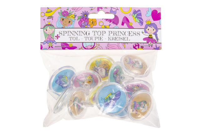 Princess Spinning Tops - 12 Pack