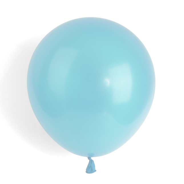 Pearlised Baby Blue 7" Latex Balloons – 100 Pack