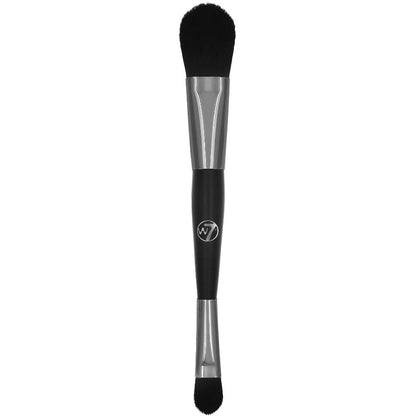 W7 Cosmetics Liquid Duo Foundation & Concealer Brush - Precision Blending Soft Bristles Professional Quality Easy Application