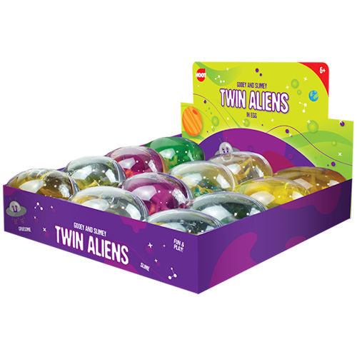 Twin Aliens in Egg - Assorted Designs Fun Toy Kids