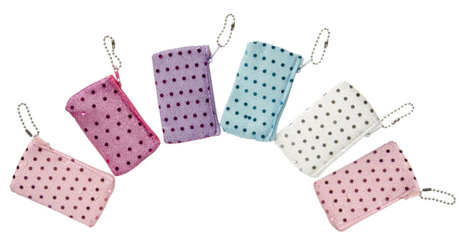 Rectangular Mini Glitter Purses - 6 Pack