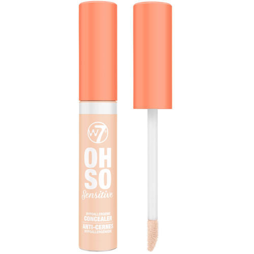 W7 Cosmetics Oh So Sensitive Concealer Light Warm - Hypoallergenic Corrector Creamy Full Coverage