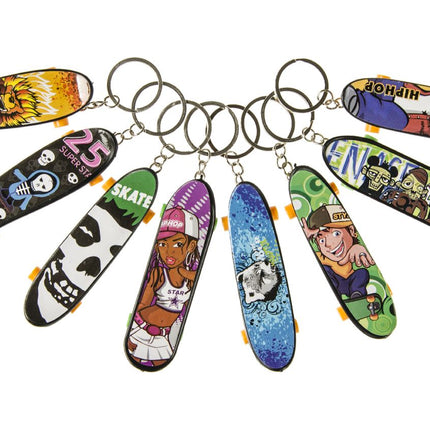 Skateboard Keychains - 6 Pack