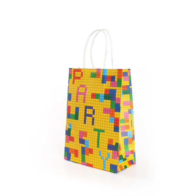 Building Blocks Paper Party Bags – 6 Pack