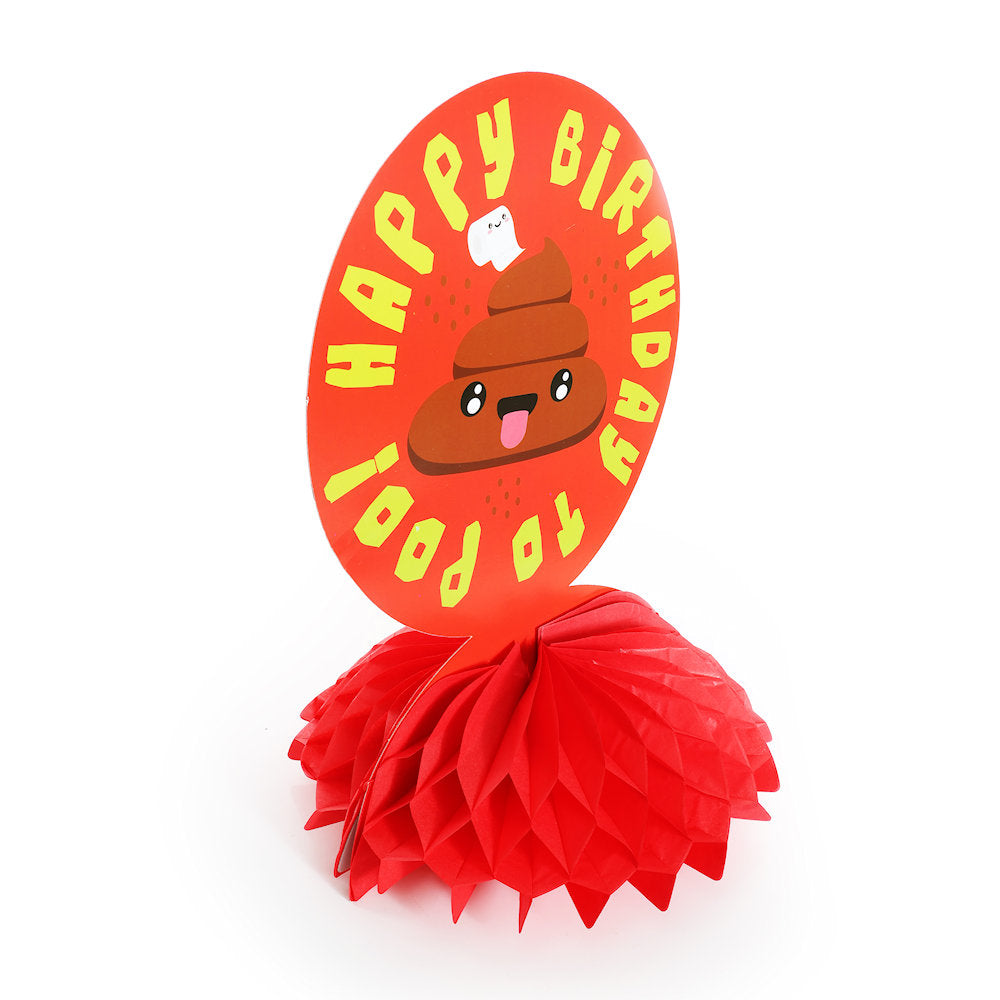 Emoji Poo Honeycomb Table Centerpiece