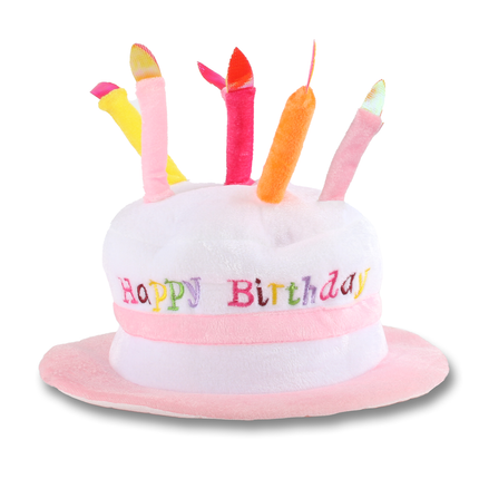 Adult Light Up Happy Birthday Hat - Pink