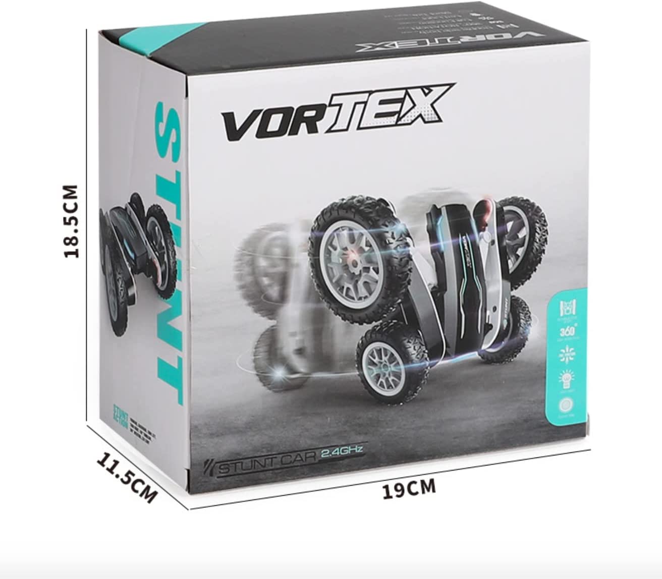 Remote Control 360° Stunt Car – High-Speed RC Vehicle Full Rotation Flip Action LED Lights