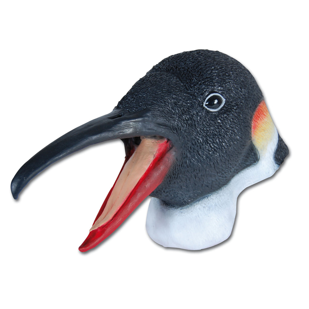 Rubber Overhead Penguin Mask – Full Head Novelty Costume Accessory Fancy Dress