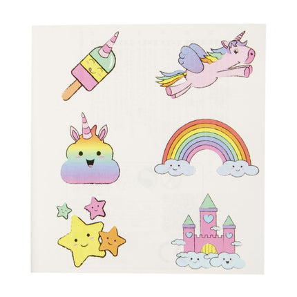 Unicorn Tattoo Sheet - Single