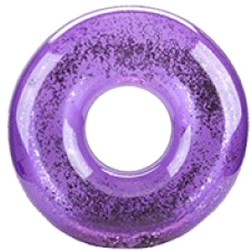 Purple Glitter Filled Metallic Swim Ring - 20"