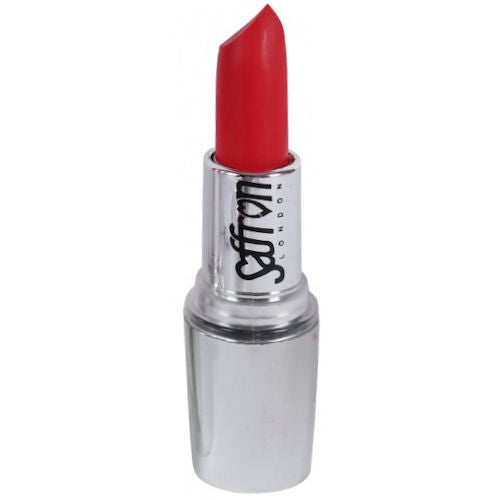 Saffron Moisturising Lipstick - Poppy No.26 Bright Red Hydrating Long Lasting Rich Colour Lip