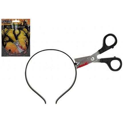 Halloween Bloody Scissors Headband