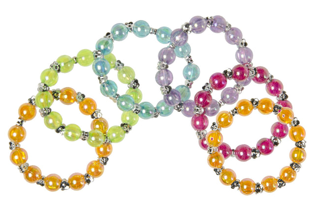 Shiny Pearl Bracelets - 6 Pack