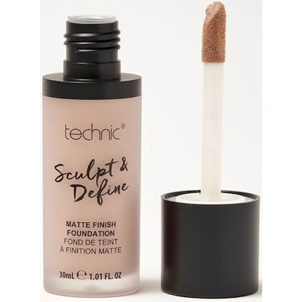 Technic Cosmetics Sculpt & Define Matte Finish Medium To Full Coverage Foundation - Beige