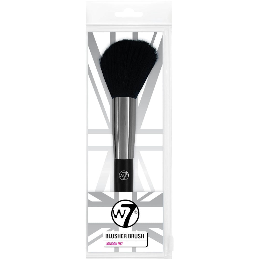 W7 Cosmetics Powder Blusher Brush - Precision Blending Soft Bristles Professional Quality Easy Application