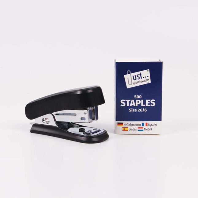 Mini Stapler & 500 Staples (Pack) (Assorted)