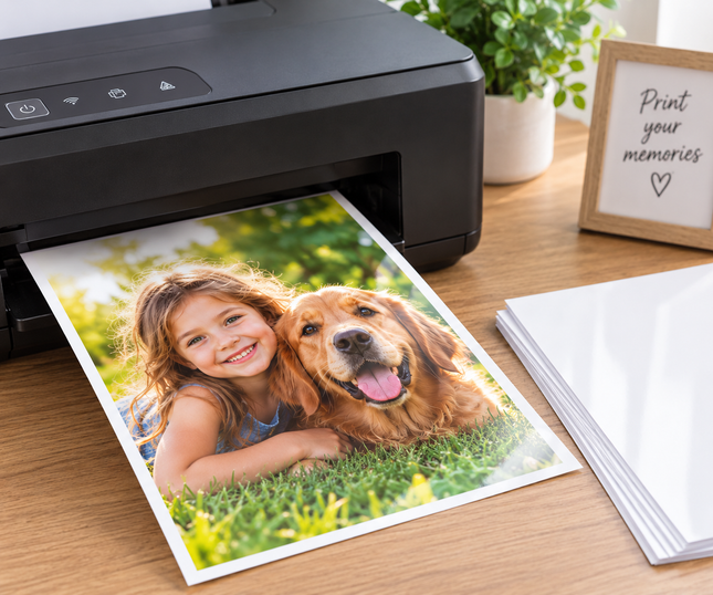 10 High Gloss A4 Photo Paper Sheets