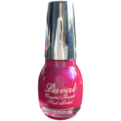 Laval Cosmetics Crystal Finish Nail Polish - Tahiti Purple Glossy Finish Chip-Resistant Formula Quick-Drying Nail Varnish