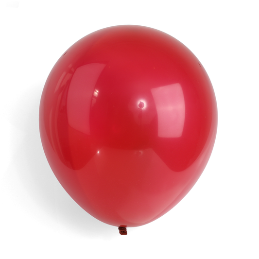 10 Pearlised Burgundy 12" Latex Balloons – Elegant Shiny Party Decorations Weddings Birthdays
