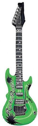Inflatable Guitar - Forest Green