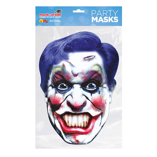 Clown Horror Party Mask – Full Face Cardboard Mask Eye Cut-Outs Parties
