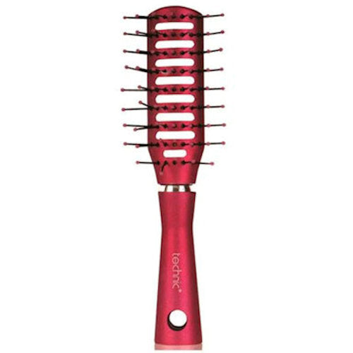 Technic Cosmetics Rubberised Handbag Brush 4 Pack - Makeup Beauty Portable Travel Brushes