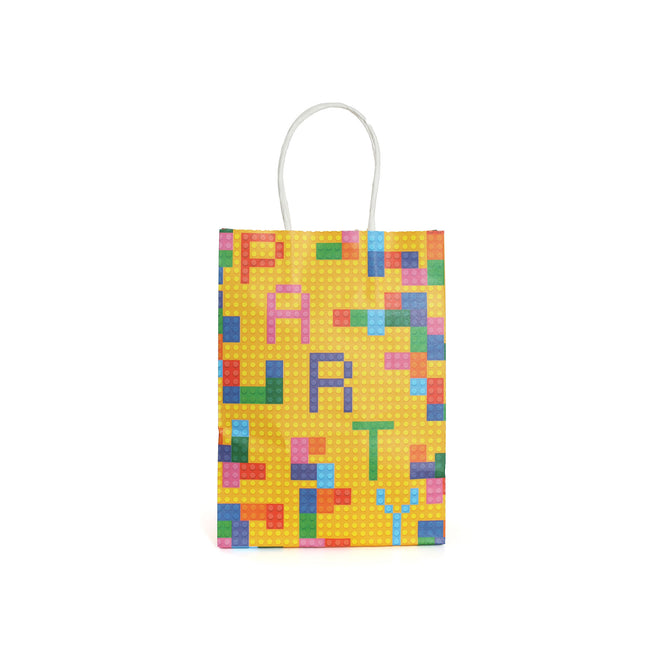 Building Blocks Paper Party Bags – 6 Pack