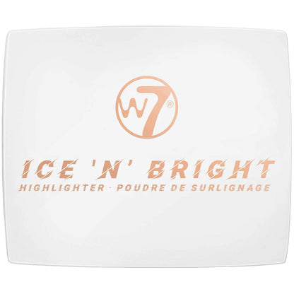 W7 Cosmetics Ice 'N' Bright Highlighter - Radiant Glow Shimmer Long-Lasting Smooth Application