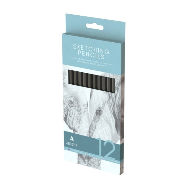 12 Artist 2H-8B Sketching Pencils