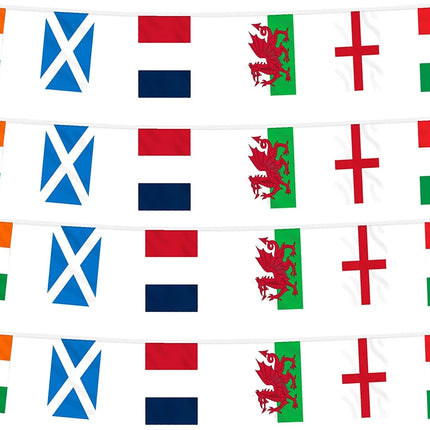 6 Nations Flag Bunting - 7m
