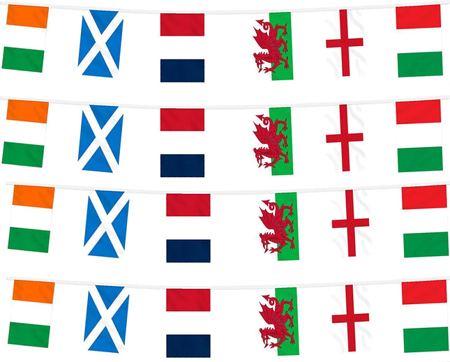 6 Nations Flag Bunting - 7m