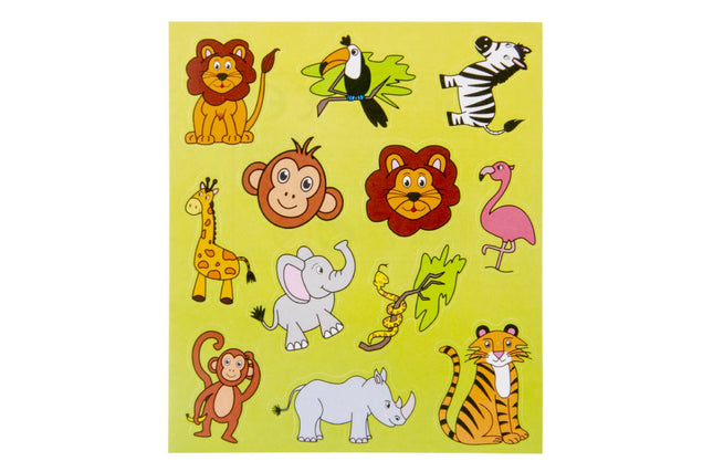 Wild Animal Sticker Sheet - Single