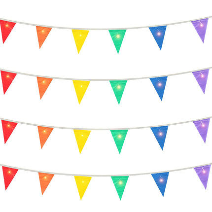 Rainbow Pride Light Up Flag Bunting