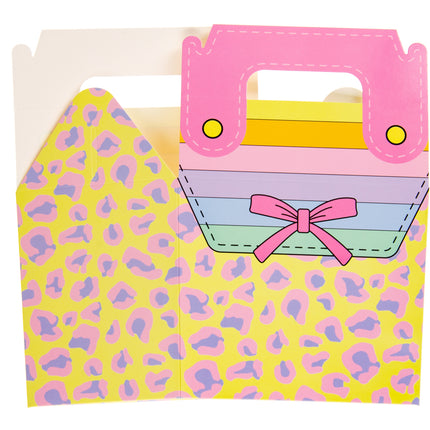 Girls Handbag Party Food Lunch Boxes - 6 Pack