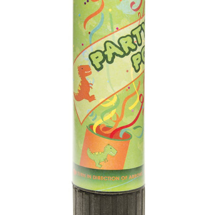 Dinosaur 20cm Confetti Cannon - Single