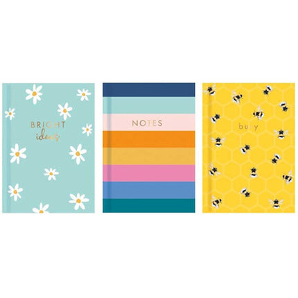 A6 Ruled Hardback Book - Assorted