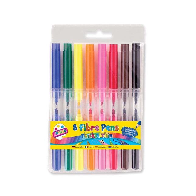 8 Thick & Thin Fibre Pens
