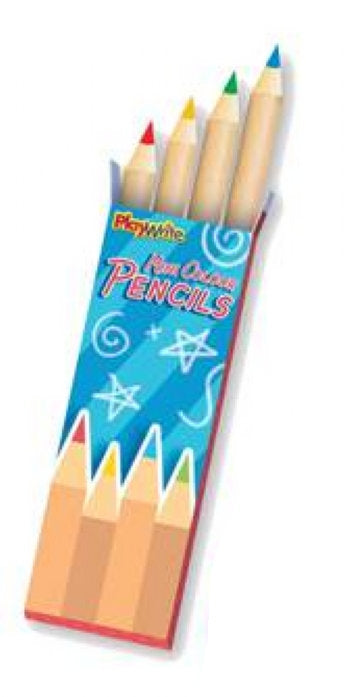 Half Size 4 Colour Pencils - 6 Pack