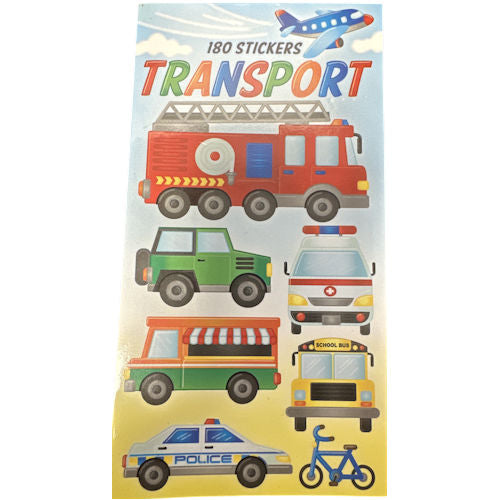 Transport Sticker Book - 180 Stickers