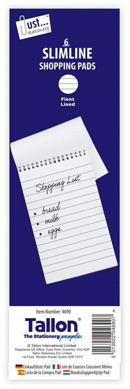 6 Slimline Shopping Pads