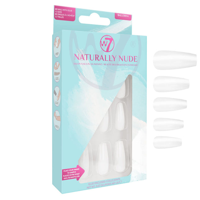 W7 Cosmetics Naturally Nude False Nails - Ballerina