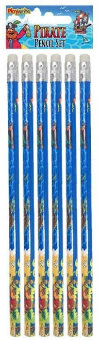 6 Pirate Pencils