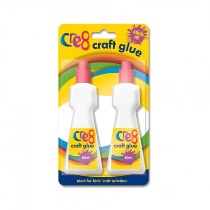 2 White 80ml Craft Glues