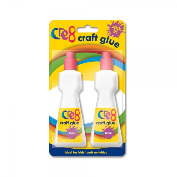 2 White 80ml Craft Glues