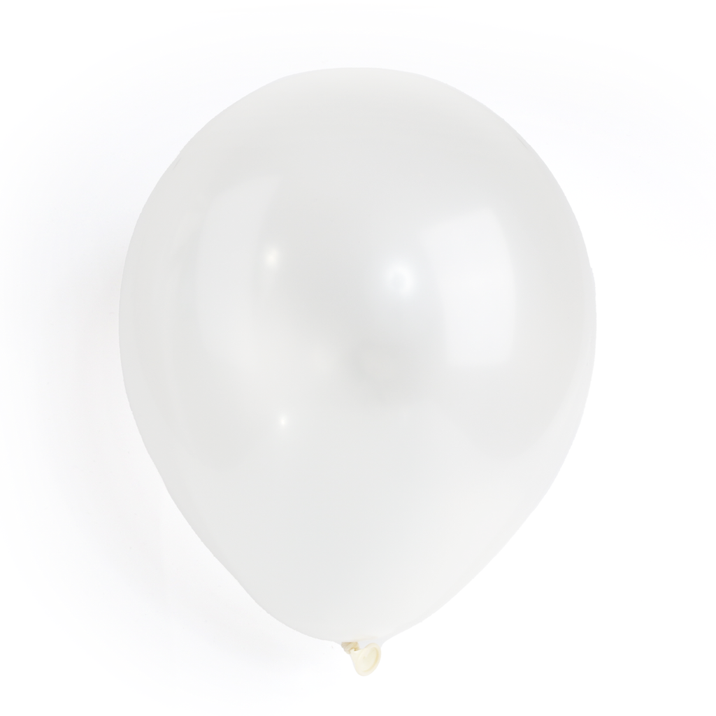 100 Pearlised Ivory 7" Latex Balloons – Shiny Party Decorations Weddings Birthdays Celebrations