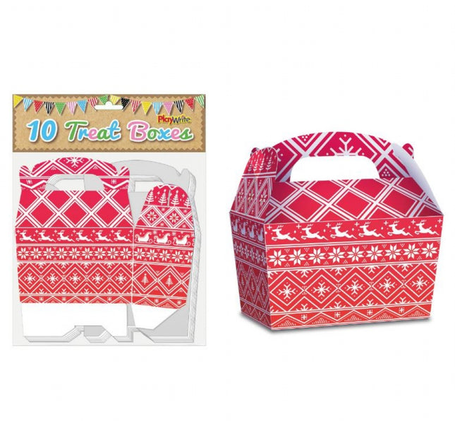 Nordic Christmas Treat Boxes - 10 Pack