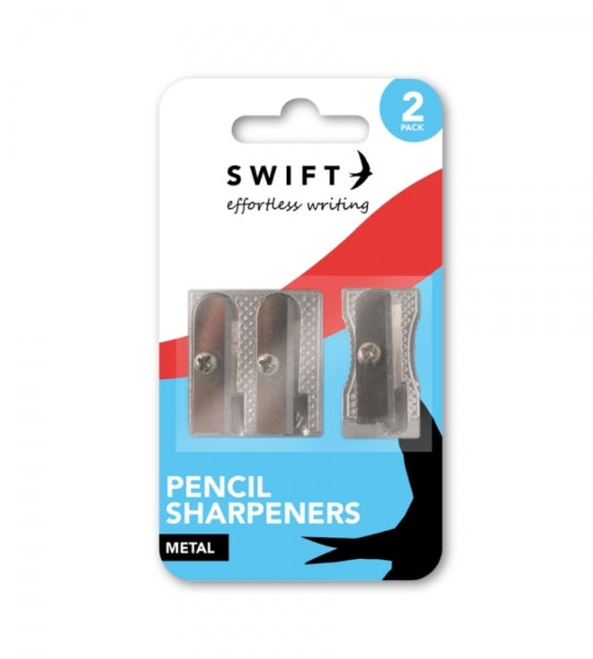 2 Metal Pencil Sharpeners