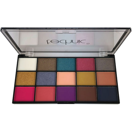 Technic Cosmetics 15 Colour Pressed Pigment Eyeshadow Palette - Vacay